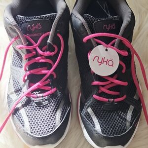 Ryka Women's Black and Pink Athletic Shoes